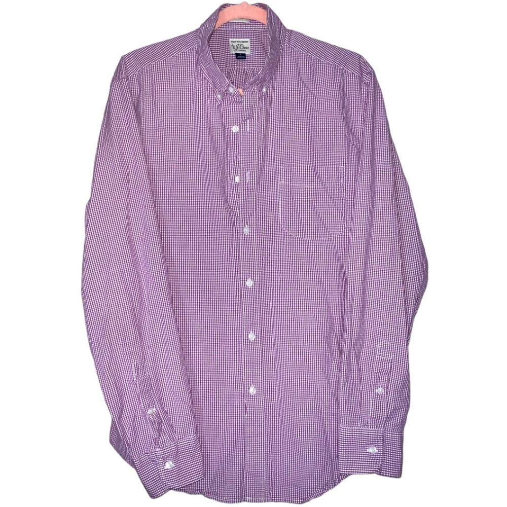 J. Crew Classic Stretch Sewn for Secret Wash Shirting Button-Down Size Large